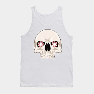 Skull with Poker chips Tank Top